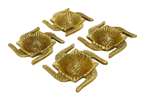 swastik diya set of 4 pieces - Image 2