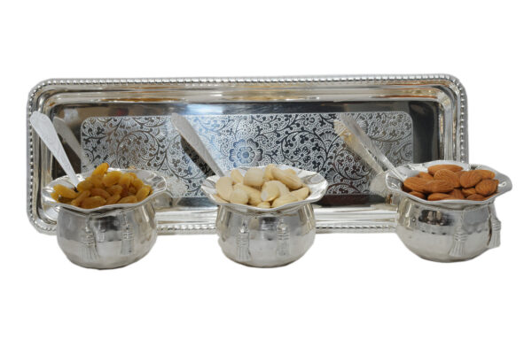 3 piece bowl tray set - Image 2