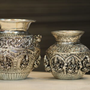 SILVER POLISH ASTMUKHI LOTA PAIR