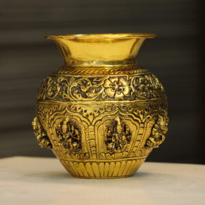 Gold Ashtmukhi Kalash